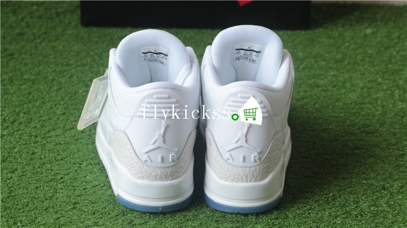 Authentic Air Jordan 3 Pure White